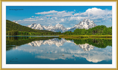 Oxbow Bend, Grand Teton National Park, a framed and mounted photograph by Keith Ellis