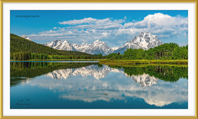 Oxbow Bend, Grand Teton National Park, a framed and mounted photograph by Keith Ellis